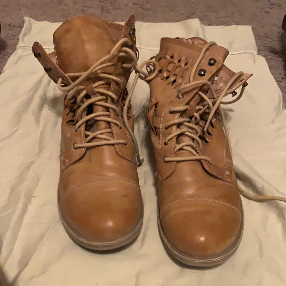 Tan boots